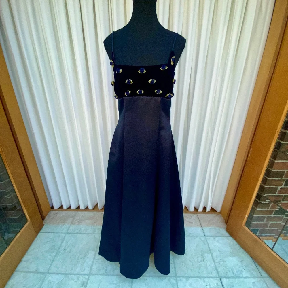 princess polly baby blue dress Vintage 90s green prom main image 1